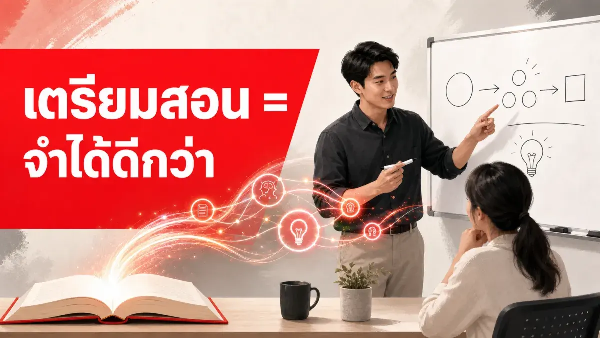 ทำไมเตรียมสอนคนอื่นถึงทำให้จำเนื้อหาได้ดีกว่าเตรียมสอบเอง