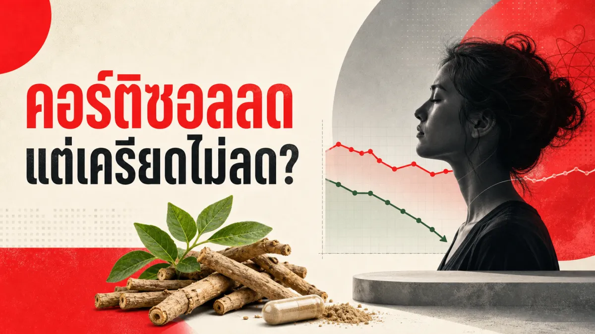 อัชวินฑะ (Ashwagandha) ลดความเครียดได้จริงไหม เมื่องานทดลองขนาดใหญ่ที่สุดพบว่าคอร์ติซอลลดแต่ความเครียดที่รู้สึกไม่ลดตาม