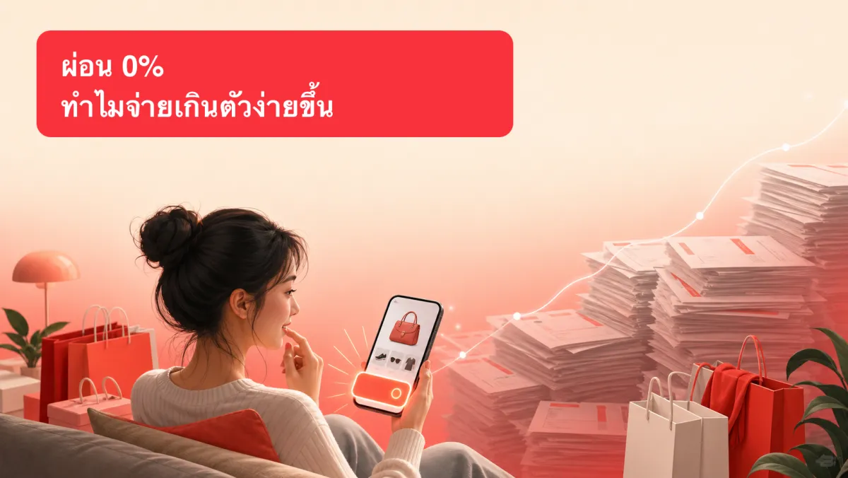 ทำไมปุ่ม "ผ่อน 0% 4 งวด" ตอนเช็คเอาท์ถึงหลอกให้สมองใช้จ่ายเกินตัวได้ง่ายกว่าที่คิด