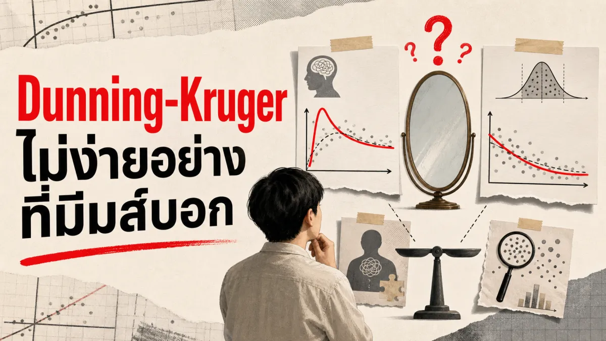 Dunning-Kruger Effect คืออะไรกันแน่: สิ่งที่มีมส์บนอินเทอร์เน็ตเข้าใจผิด และสิ่งที่งานวิจัยจริงถกเถียงกันอยู่