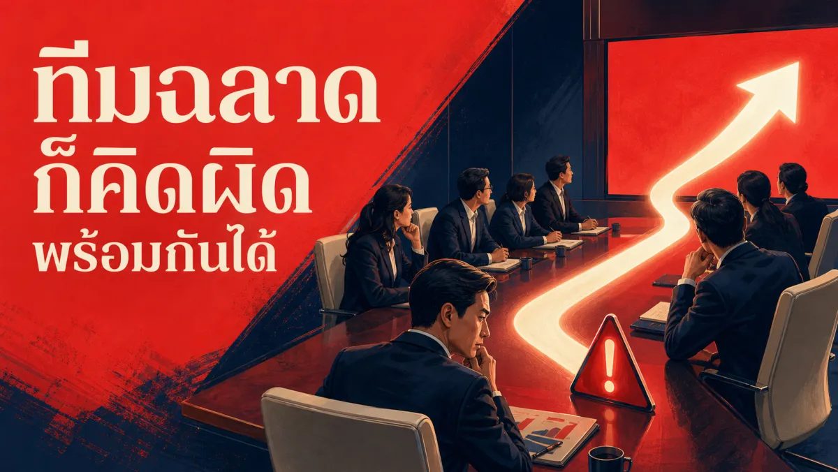 ทำไมทีมที่ฉลาดที่สุดถึงตัดสินใจพลาดได้ง่ายที่สุด: ถอดรหัส Groupthink จากห้องประชุมบอร์ดถึงงานวิจัยล่าสุด
